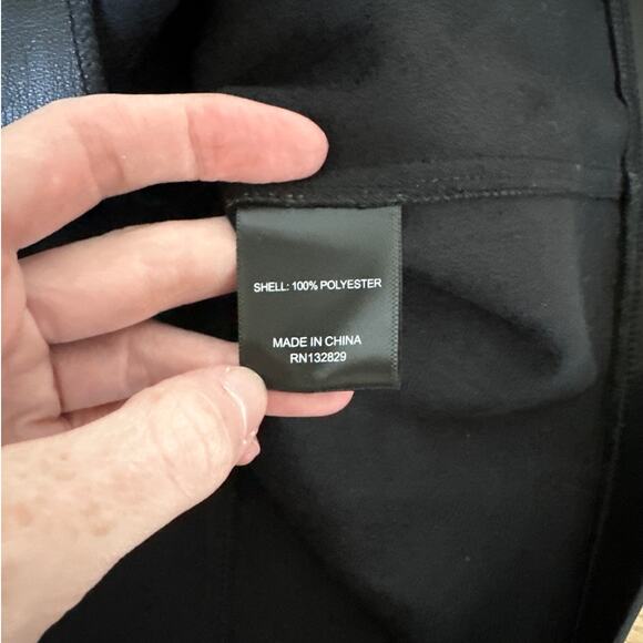 NBD - Faux Leather Zip Front Mini Skirt in Black - Picture 3 of 5